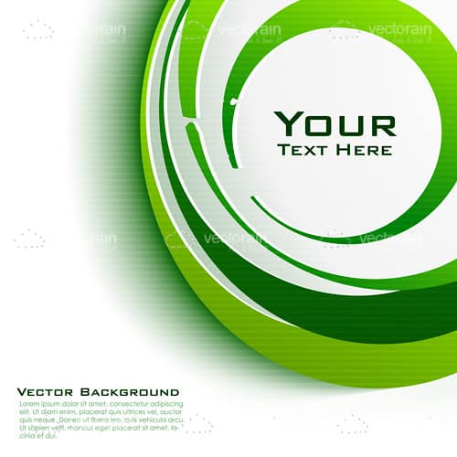 Abstract Green Vector Background with Sample Text